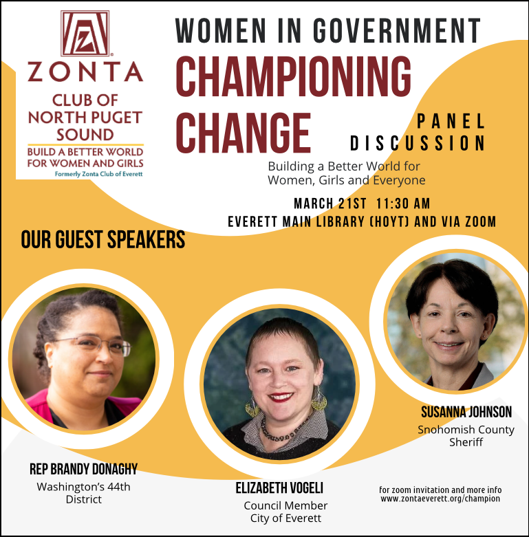 March Program: Women in Government a Panel Discussion